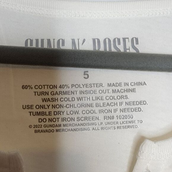 5X 28W Torrid Cream Guns N Roses Lace Up Tank 90s Sweet Child O Mine Grunge Punk - Picture 3 of 6